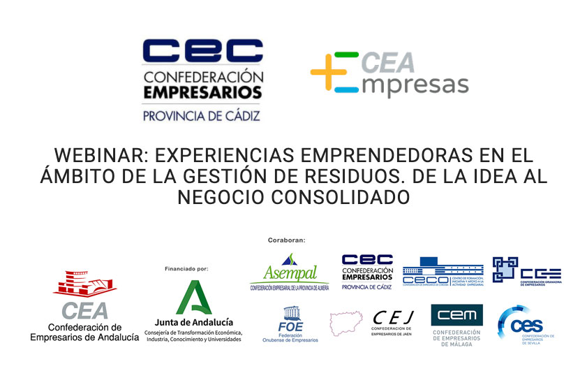 Webinar: "Experiencias emprendedoras en la gestión de residuos. De la idea al negocio consolidado"