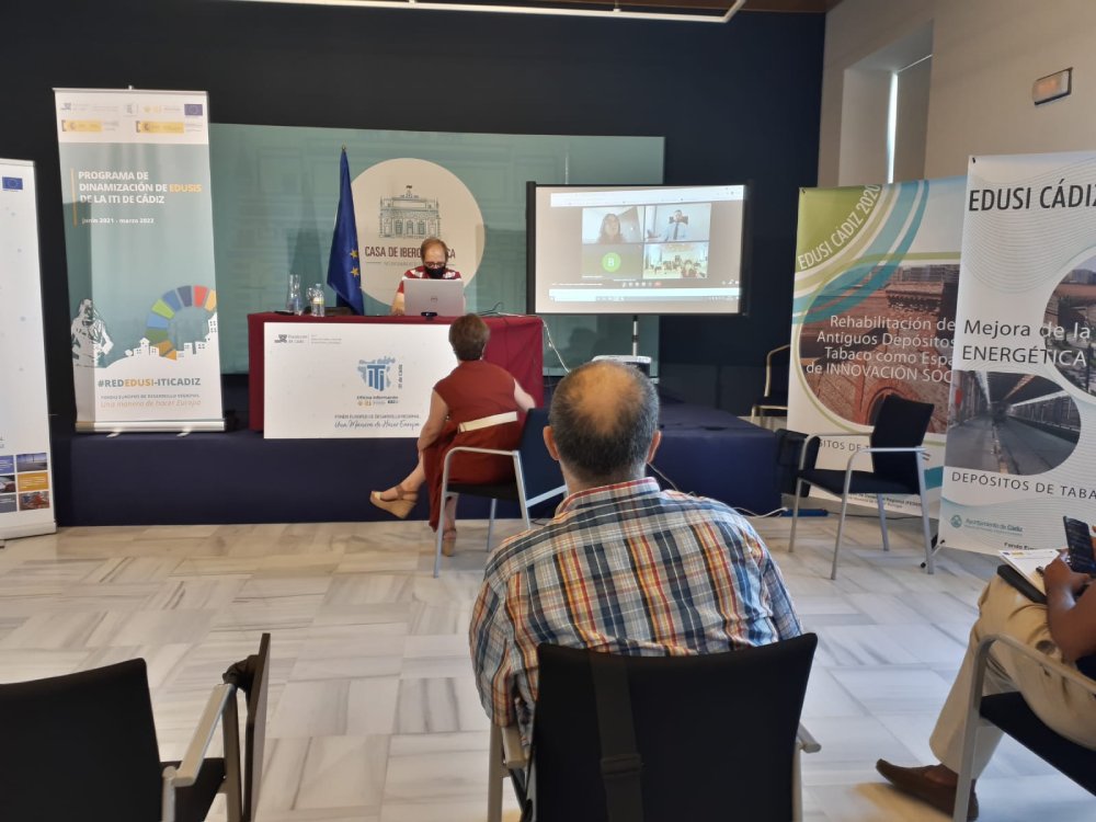 Intervención de Eugenia Bellver y Agustín Quesada, SG del Ministerio de Hacienda y el Ministerio de Política Territorial y Función Pública respectivamente, en el primer Encuentro de la Red EDUSI-ITI Cádiz